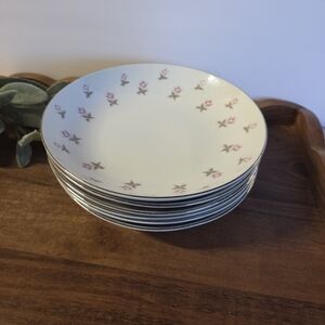 Set Of 6 Vintage Style House Rose Bowls